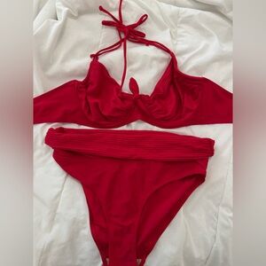 Red Women's bikini